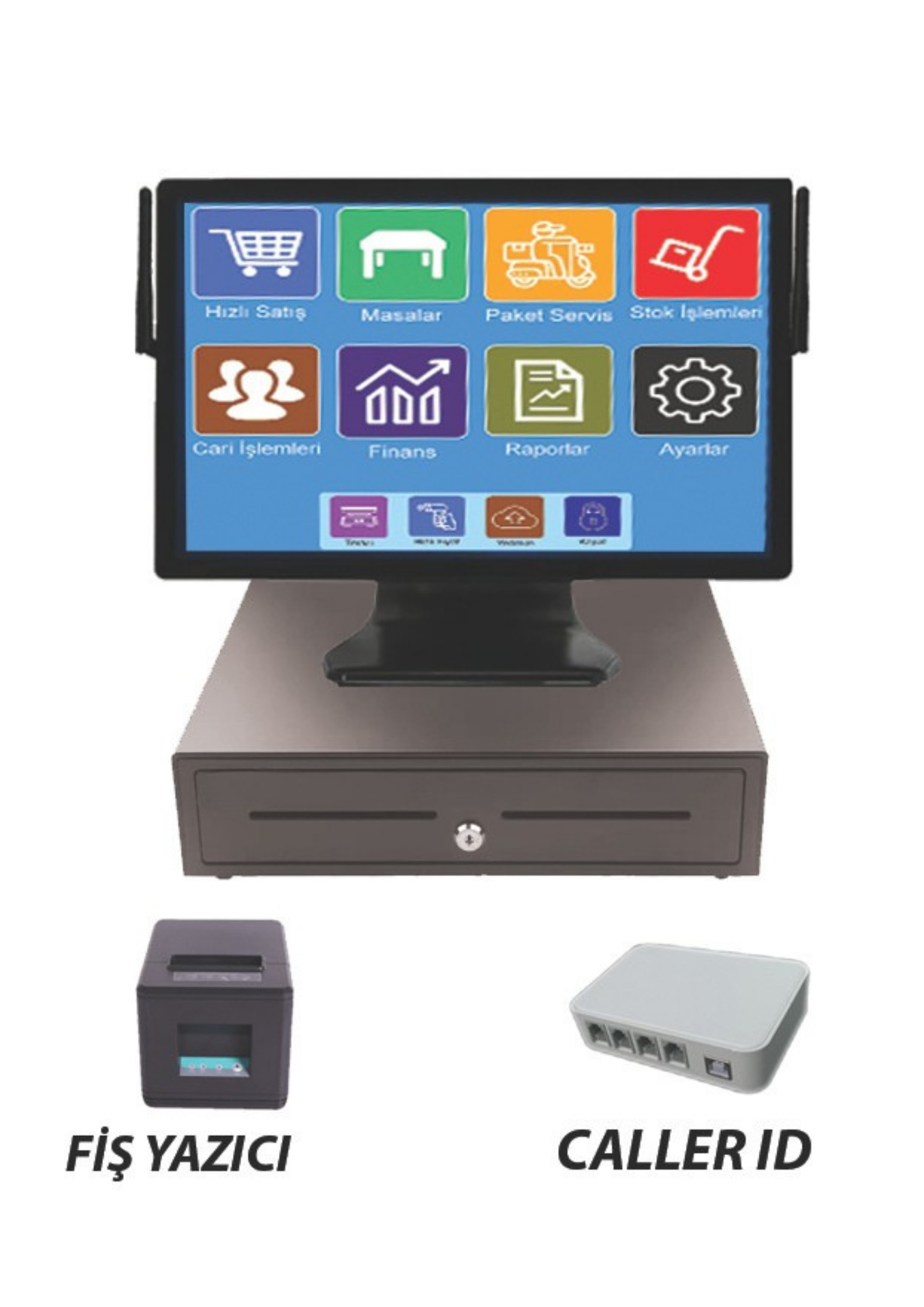  İ7 5.NESİL 18.5'' 8GB RAM 256 SSD WİFİ+HOPARLÖR+BLUETOOTH CAFE RESTAURANT